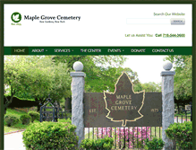 Tablet Screenshot of maplegrove.biz